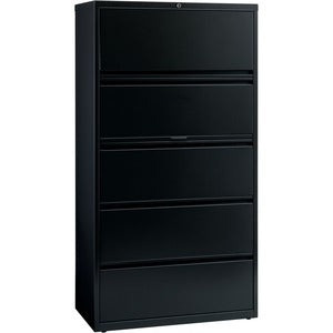 5 Drawer Telescoping Suspension 36"W Black Files