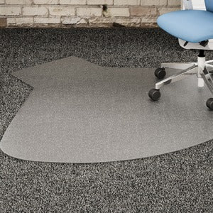 66"x60" L-Workstation Medium Pile Chairmat