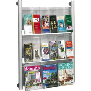 9 Pocket Magazine Wall Rack