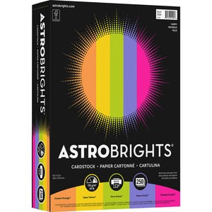 8.5"x11" Astrobrights - "Happy" 5-Color Assortment -65lb