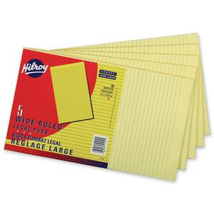 8"x14" Canary Ruled Figuring Pad 90Sheets