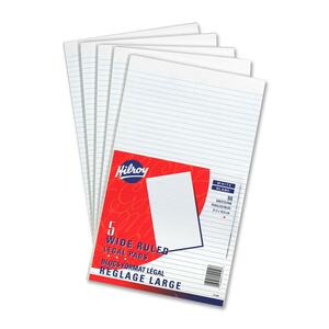 8-3/8"x14" White 0.32" Ruled Figuring Pad