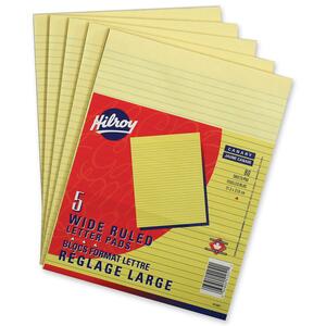 8"x10" Canary Ruled Figuring Pad 80Sheets