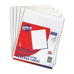 8-3/8"x10-7/8" White 0.31" Ruled Figuring Pad