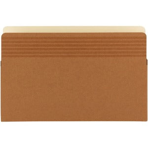 Red 5.25" Expansive Easy Grip Straight-cut Tab File Pocket Each