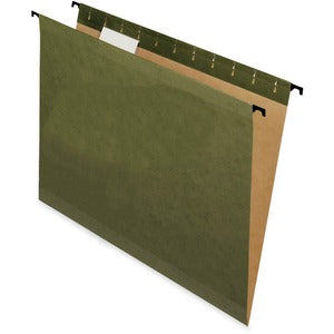 Green Letter SureHook Reinforced Recycled Hanging Folder