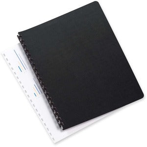 Black Linen Weave Presentation Cover