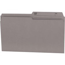 Gray Legal 1/2 Tab Cut Recycled Top Tab File Folder