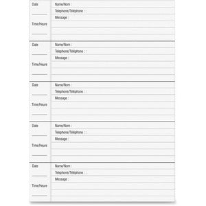6.25"x8.8" 100 Sheet Voicemail Log Book