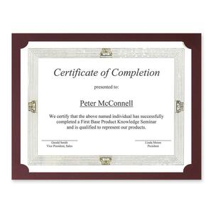 Burgundy St. James Certificate Holder 25Pack