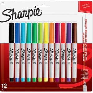 Sharpie Assorted Ultra Fine Permanent Marker 12/Pack