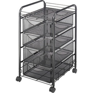 Onyx Double Mesh Mobile File Cart