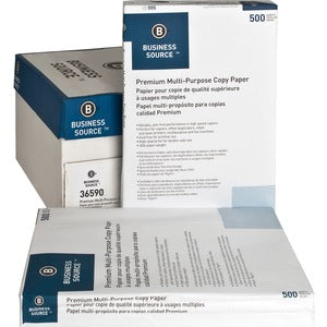 Business Source Premium 20lb Multipurpose Copy Paper - Ledger/Tabloid - White