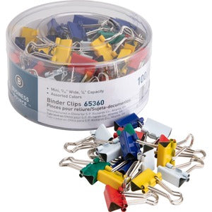 0.56" Colored Mini Fold-back Binder Clips