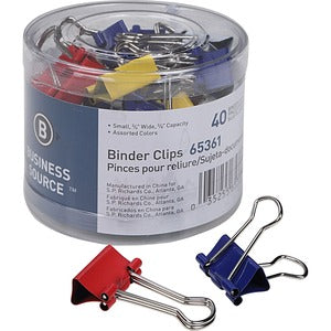 3/4" Colored Small Fold-back Binder Clips