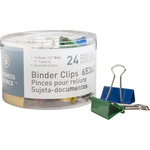 1-1/4" Colored Medium Fold-back Binder Clips