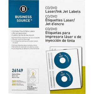 Laser/Inkjet CD/DVD Labels 300Pack