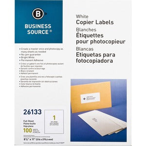 8-1/2"x11" Copier Labels