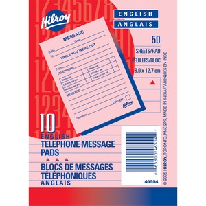 5"x3.5" 50 Sheets Telephone/Message Pad