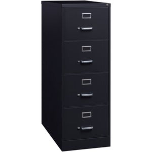 4 Drawer 18" Black Heavy Duty Lockable Vertical File Cabinet