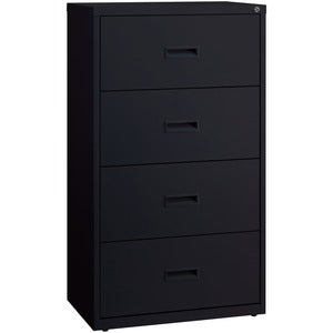 30"W Lateral 4 Drawer Black File