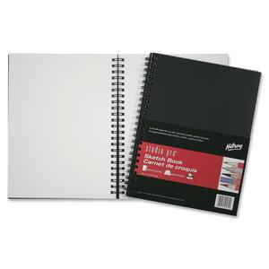12"x9" Plain Wirebound Studio Pro Sketch Book 75Sheets