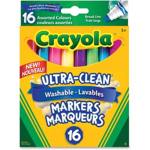 Crayola Assorted Washable Markers 16/Pack