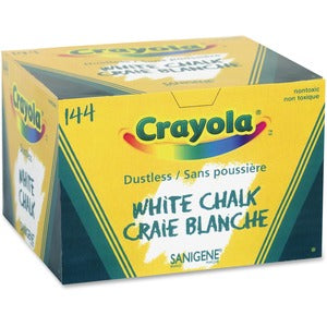 Dustless White Chalk Stick 144Pack