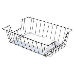 3.5" Black Deep Wire Desk Letter Tray
