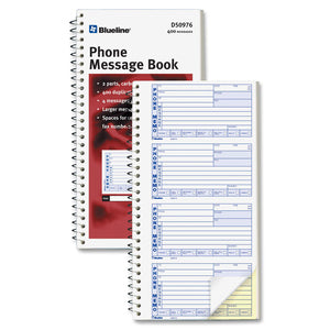 5.75"x11.1" 100 Sheet Message Book 2Pack