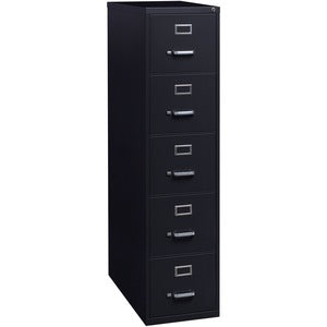 5 Drawer 15" Black Heavy Duty Vertical Security Lock File Cabinet