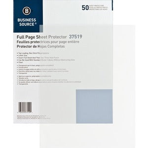 8-1/2"x11" Top Load Poly Sheet Protectors 50Pack