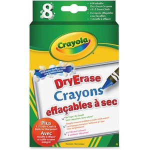 Crayola Dry-Erase Assorted Crayon 8Pack