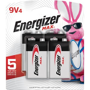 Energizer 9V MAX Battery 4Pack