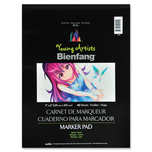 9"x12" Plain White Marker Pad 40Sheets