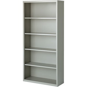 5 Shelf  Light Gray Fortress Series Bookcases