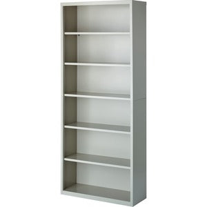 6 Shelf Light Gray Fortress Series Bookcases