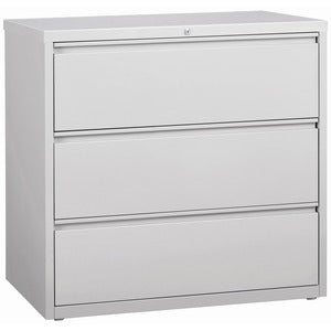 3-Drawer 42"W Light Gray Lateral Files