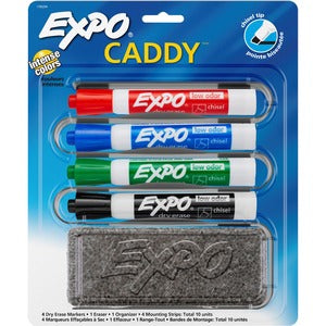 Expo Assorted Chisel Whiteboard Caddy Organizer 4/Pack