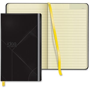 8.25"x5" Idea Collective Wide-ruled Black Cover Journal