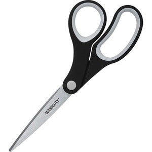 8" KleenEarth Bent Soft Handle Scissors