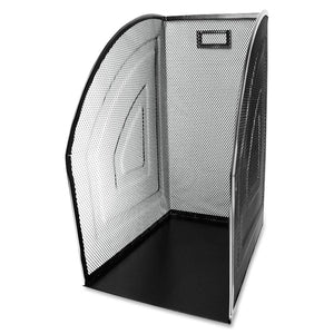12.5"x6"x9.5" Black Mesh Magazine Holder