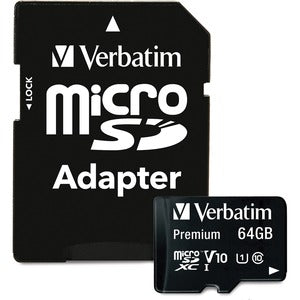 Verbatim 64GB Mirco SD Card w/Adapter