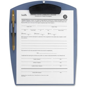 10.25"x12-.75" Metallic Blue Deluxe Poly Clipboard
