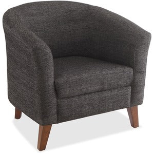 Black Fabric Club Armchair