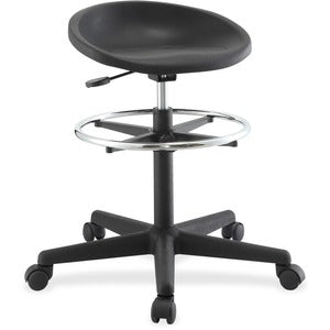 Chromed Footring Adjustable Stool