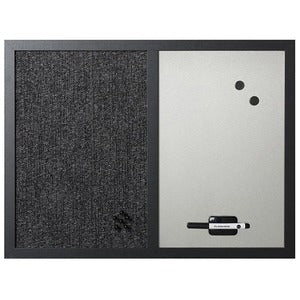 18"x24" Black Felt/Magnetic Dry Erase Combination Board