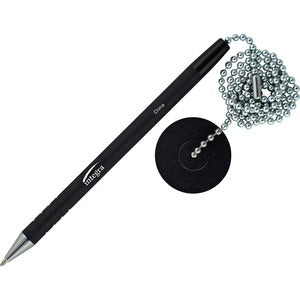 Antimicrobial Rubber Barrel Black Counter Pen