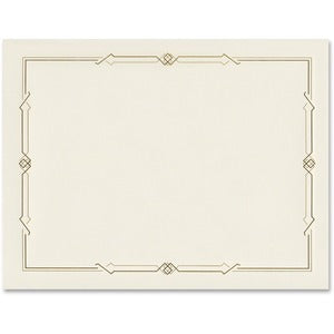 8.50"x11"Linen Certificates with Foil-Ivory,Gold