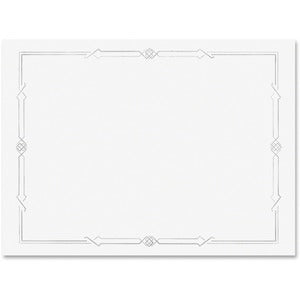 8.50"x11" Linen Certificates with Foil-Silver/White